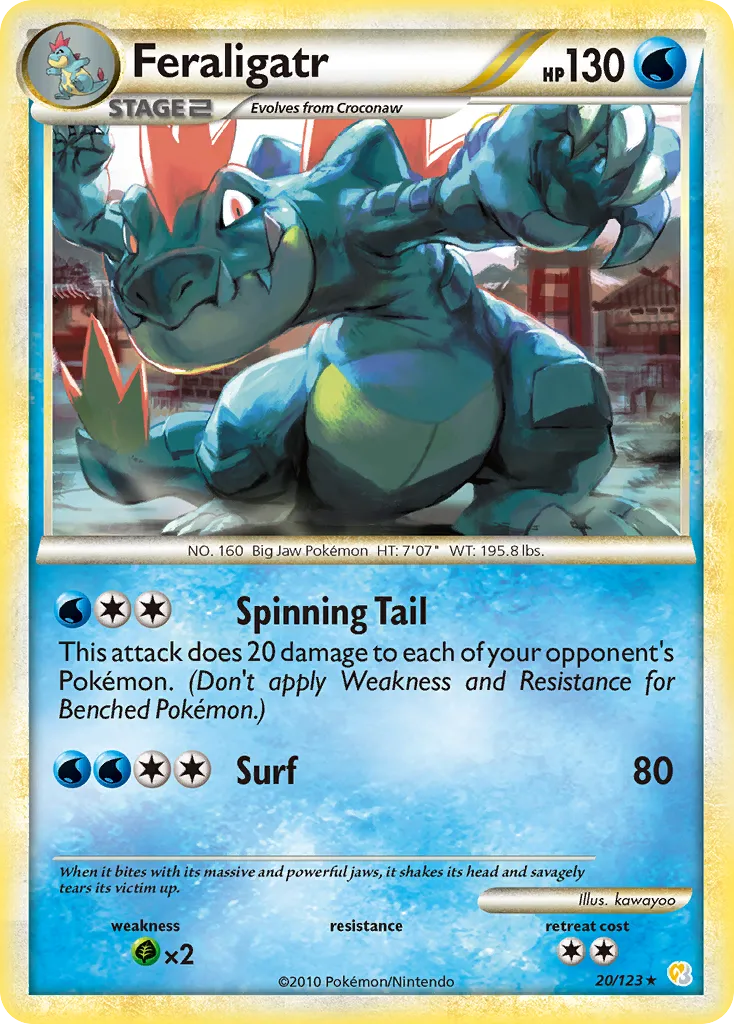 Feraligatr — HeartGold SoulSilver — Pokemon