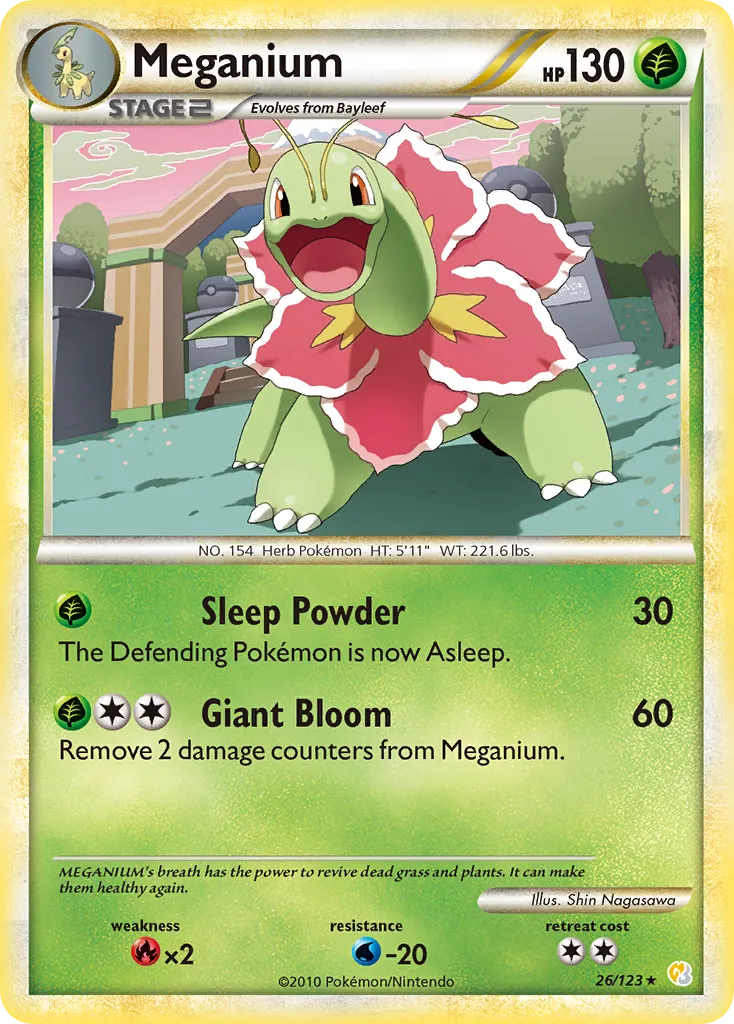 Meganium — HeartGold SoulSilver — Pokemon