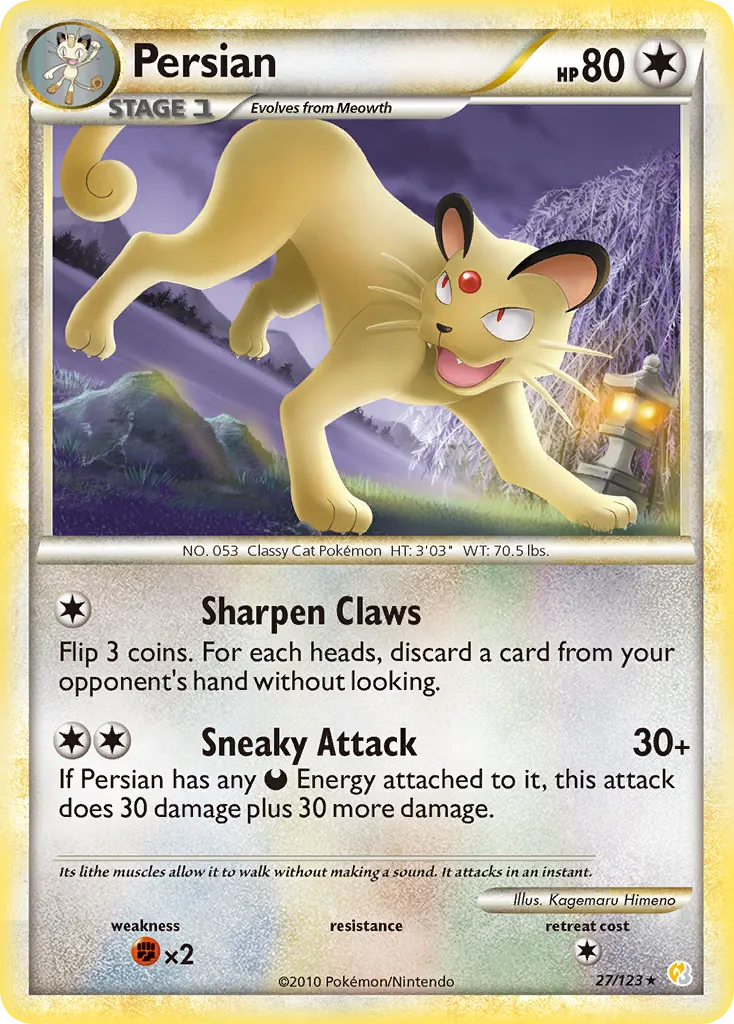 Persian — HeartGold SoulSilver — Pokemon