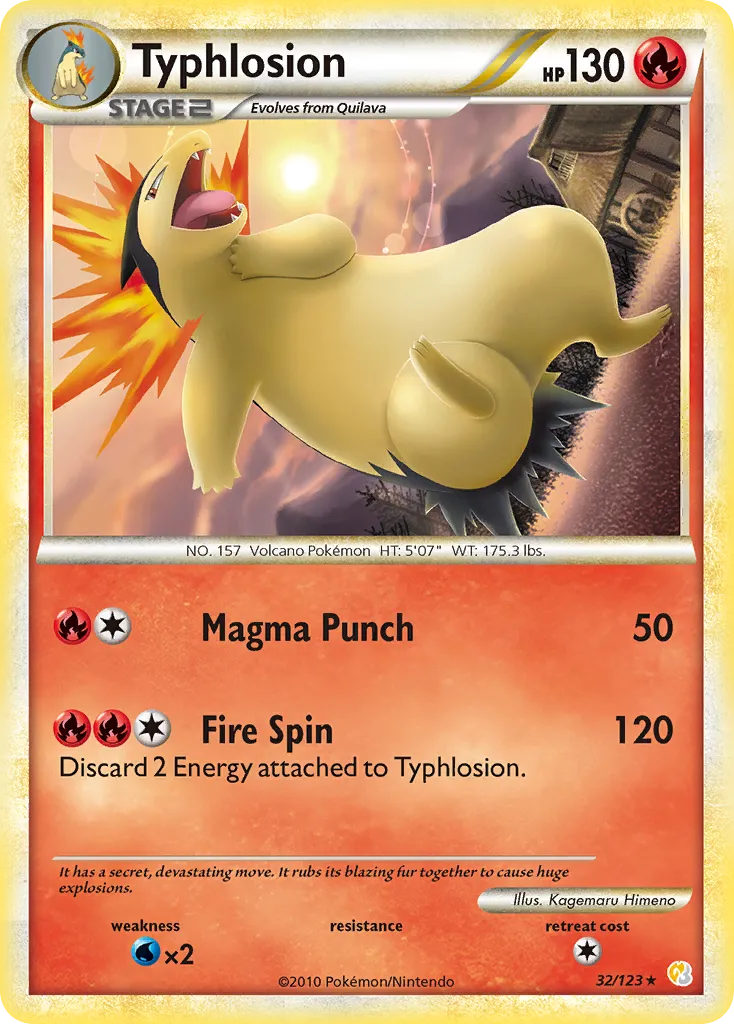 Typhlosion — HeartGold SoulSilver — Pokemon