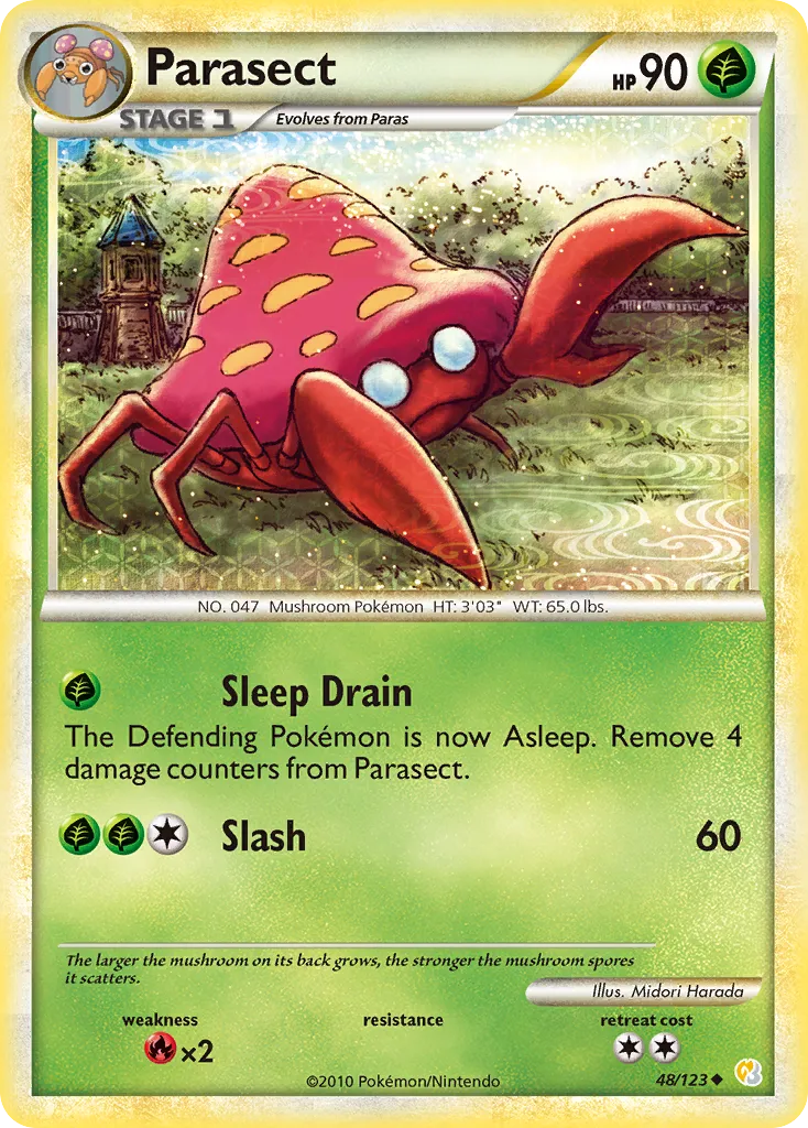 Parasect — HeartGold SoulSilver — Pokemon