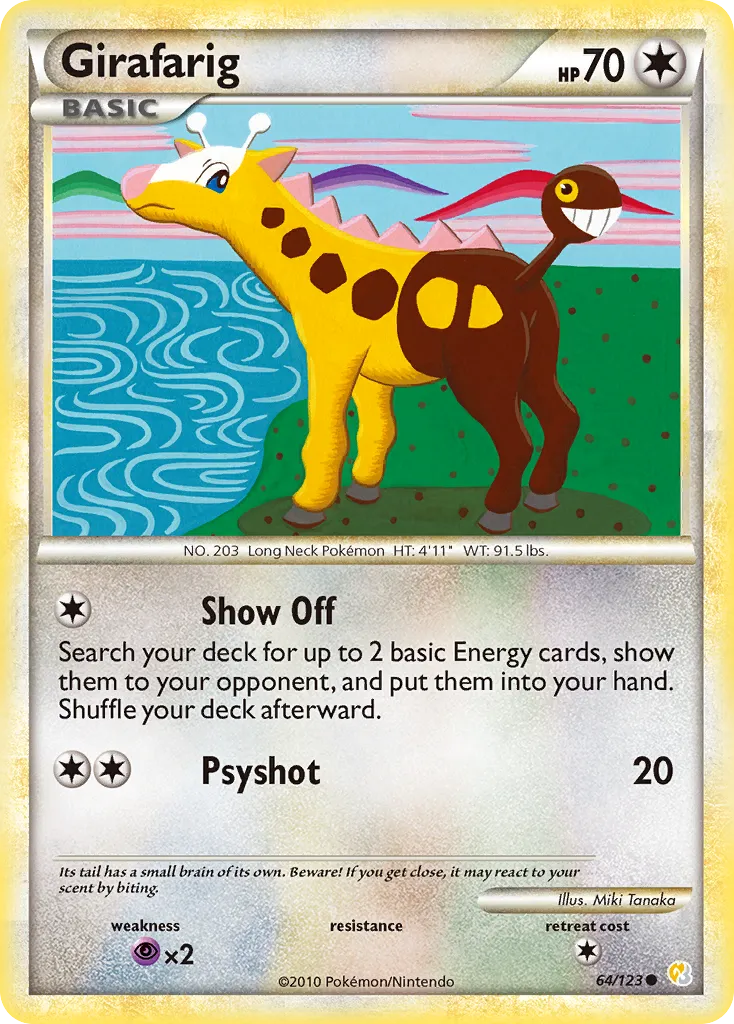 Girafarig — HeartGold SoulSilver — Pokemon