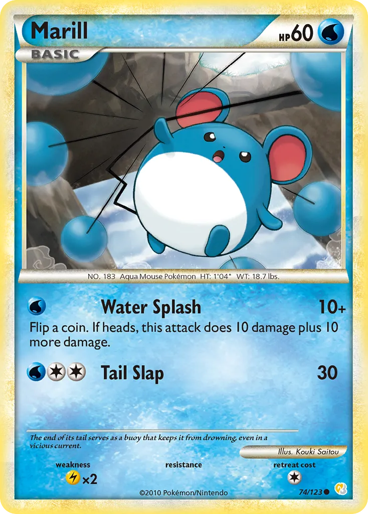 Marill — HeartGold SoulSilver — Pokemon