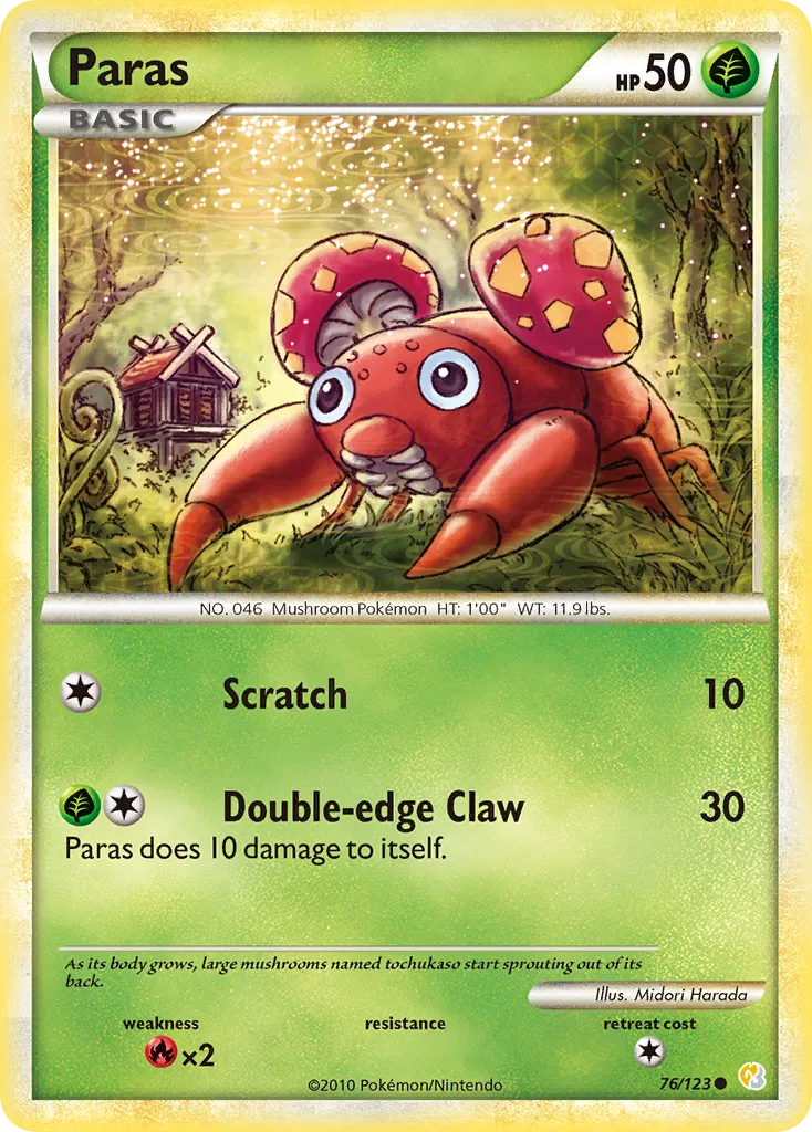 Paras — HeartGold SoulSilver — Pokemon