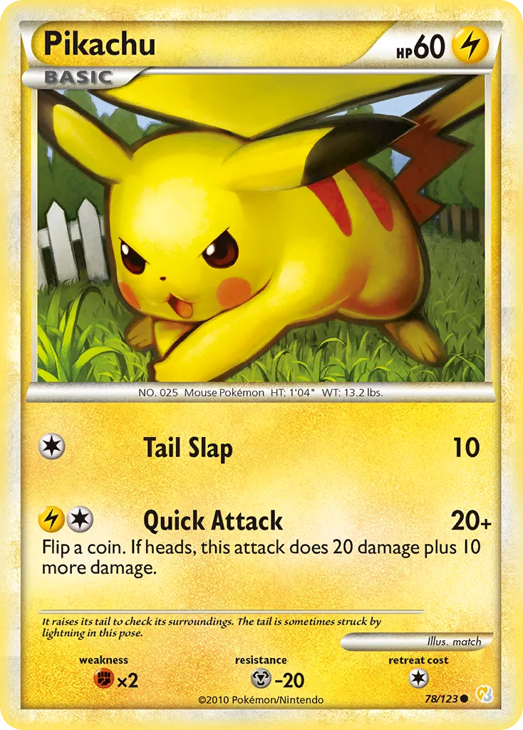 Pikachu — HeartGold SoulSilver — Pokemon