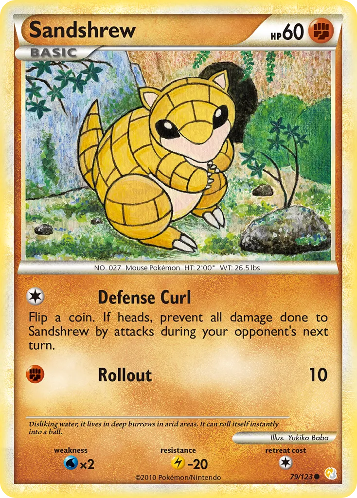 Sabelette — HeartGold SoulSilver — Pokemon