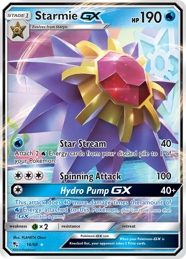 Starmie GX — Hidden Fates — Pokemon