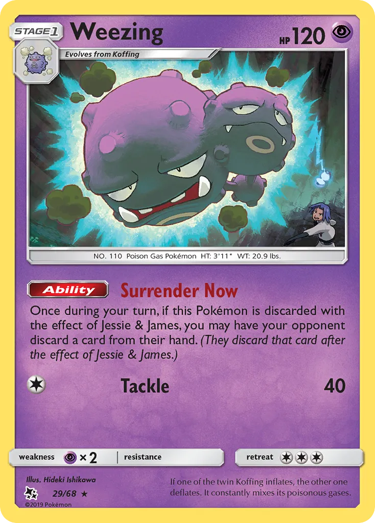 Weezing — Hidden Fates — Pokemon
