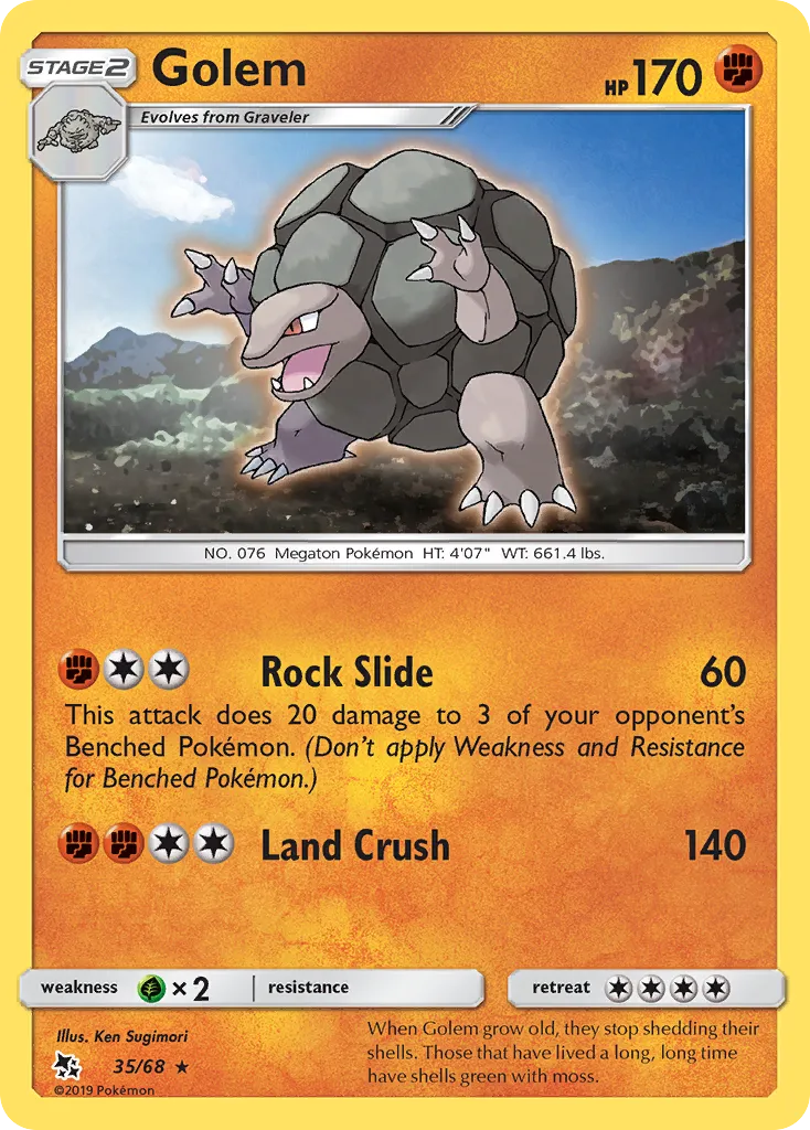 Golem — Hidden Fates — Pokémon