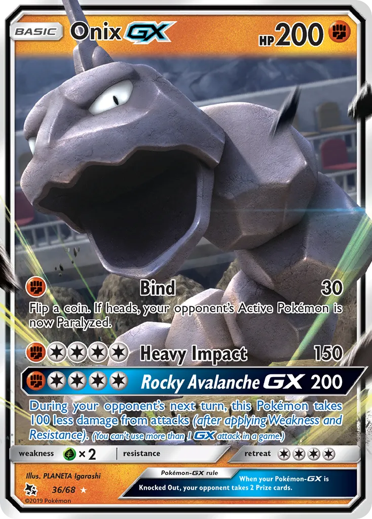 Onix GX — Hidden Fates — Pokémon