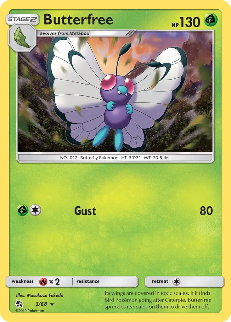 Butterfree — Hidden Fates — Pokemon