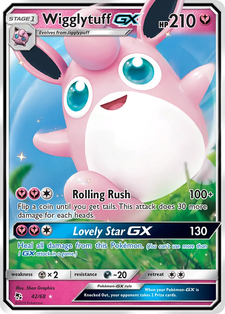Wigglytuff GX from Hidden Fates - Pokemon