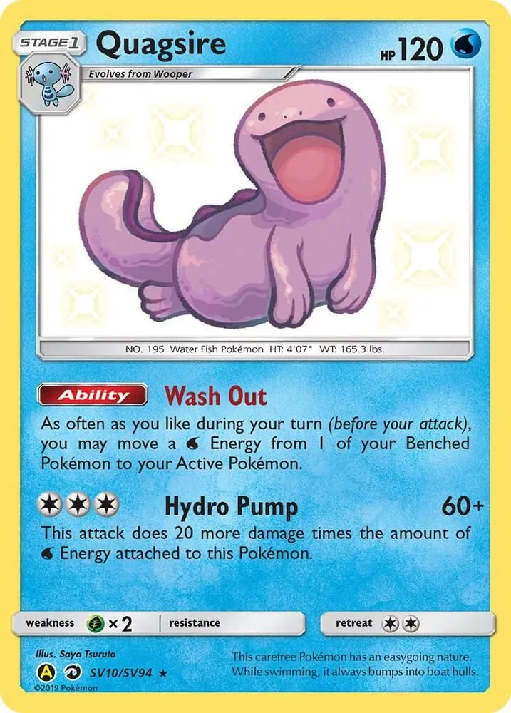 Quagsire — Hidden Fates: Shiny Vault — Pokemon