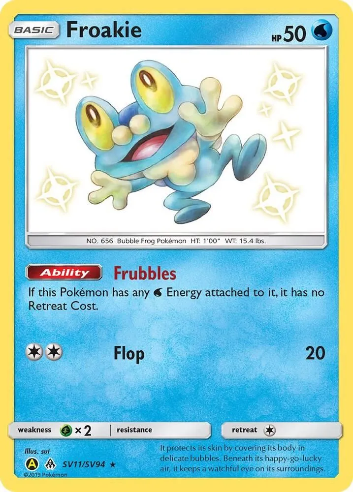 Froakie — Hidden Fates: Shiny Vault — Pokemon