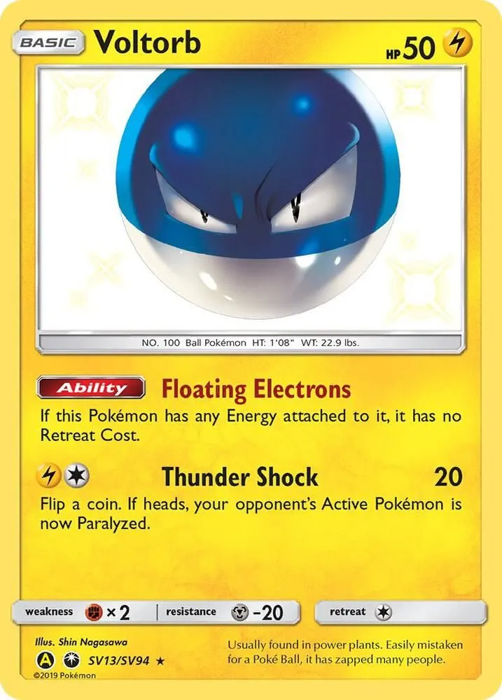 Voltorb — Hidden Fates: Shiny Vault — Pokemon