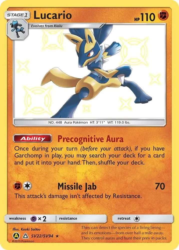 Lucario — Hidden Fates: Shiny Vault — Pokemon