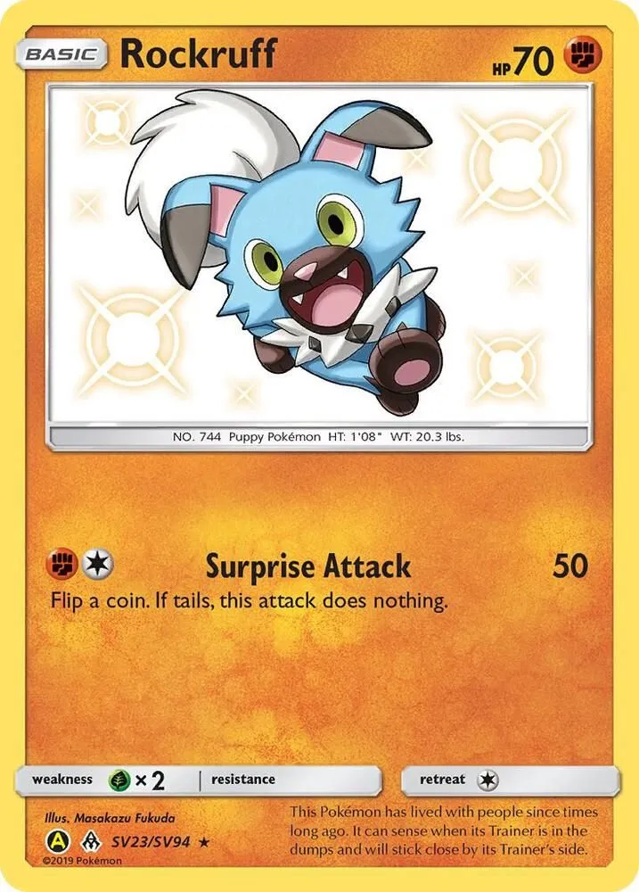 Rockruff — Hidden Fates: Shiny Vault — Pokemon