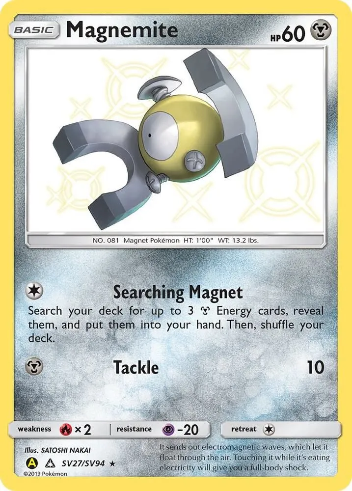 Magnemite — Hidden Fates: Shiny Vault — Pokémon
