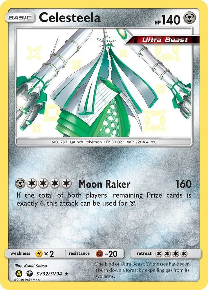 Celesteela — Hidden Fates: Shiny Vault — Pokemon