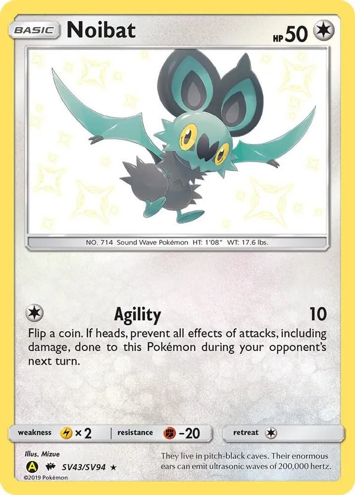 Noibat — Hidden Fates: Shiny Vault — Pokémon
