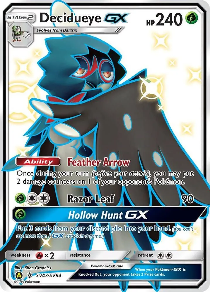 Decidueye GX — Hidden Fates: Shiny Vault — Pokemon