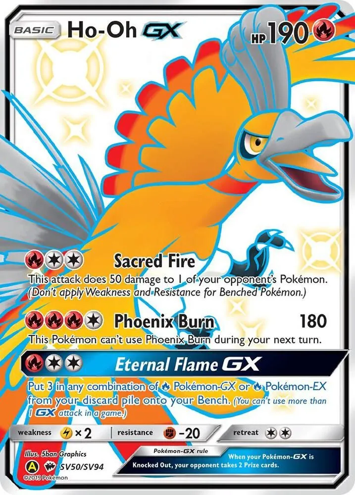 Ho-Oh GX — Hidden Fates: Shiny Vault — Pokemon