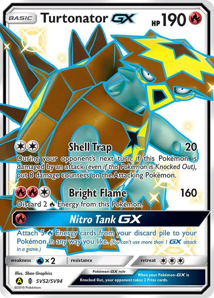Turtonator GX — Hidden Fates: Shiny Vault — Pokémon