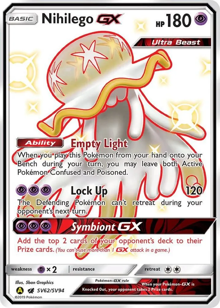 Nihilego GX from Hidden Fates: Shiny Vault - Pokemon