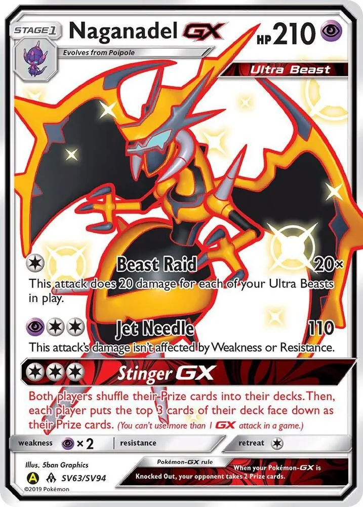 Naganadel GX — Hidden Fates: Shiny Vault — Pokemon
