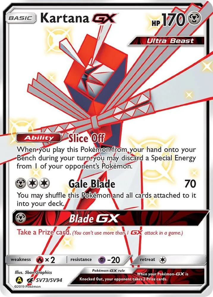 Kartana GX — Hidden Fates: Shiny Vault — Pokémon