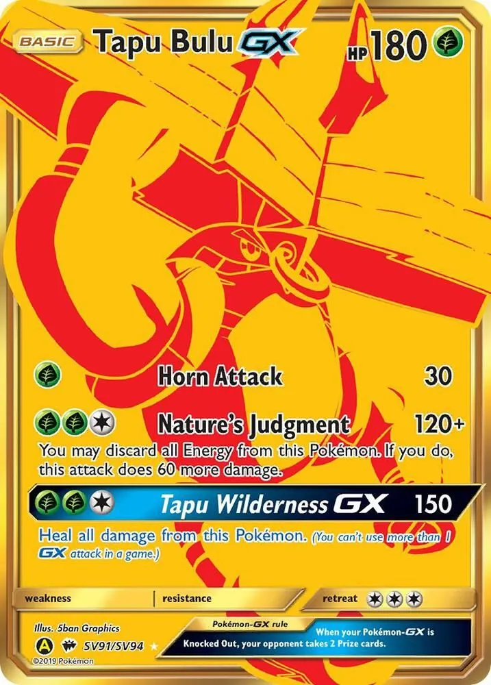 Tapu Bulu GX — Hidden Fates: Shiny Vault — Pokemon