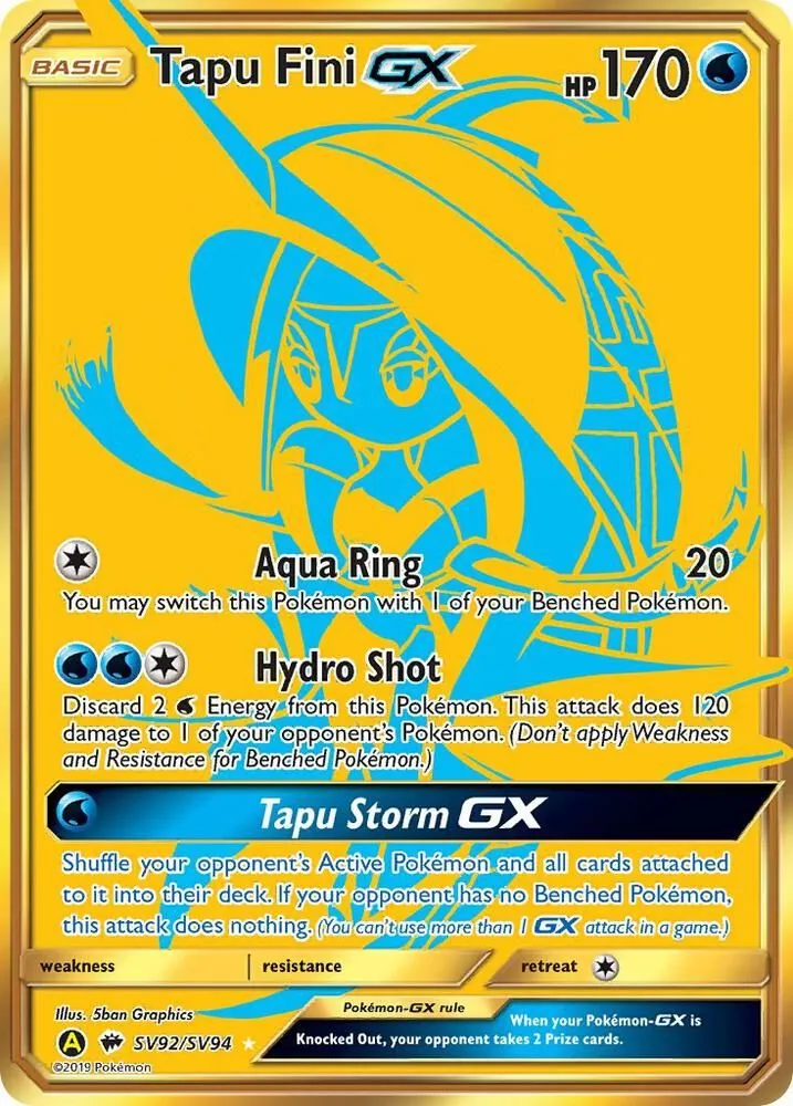Tapu Fini GX — Hidden Fates: Shiny Vault — Pokémon