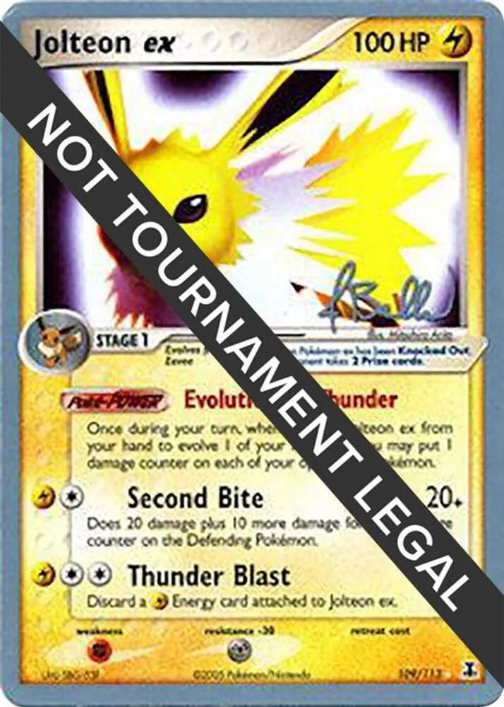 Jolteon ex — World Championship Decks — Pokemon