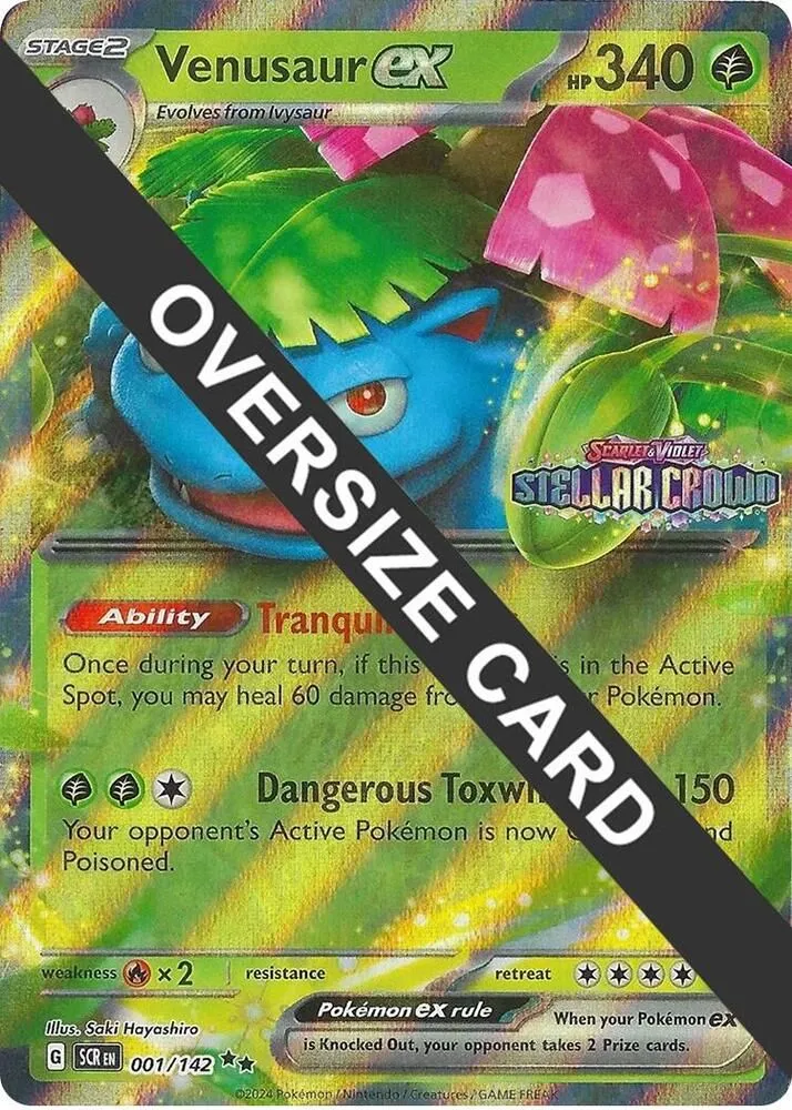 Venusaur ex — Jumbo Cards — Pokémon
