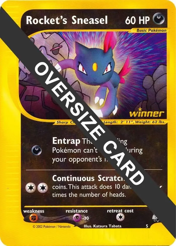 Rocket's Sneasel — Jumbo Cards — Pokemon