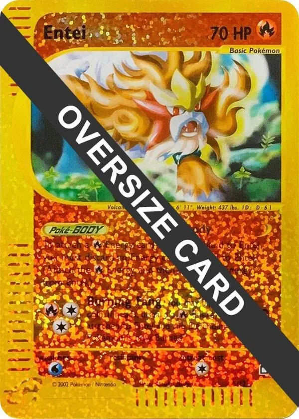 Entei — Jumbo Cards — Pokemon