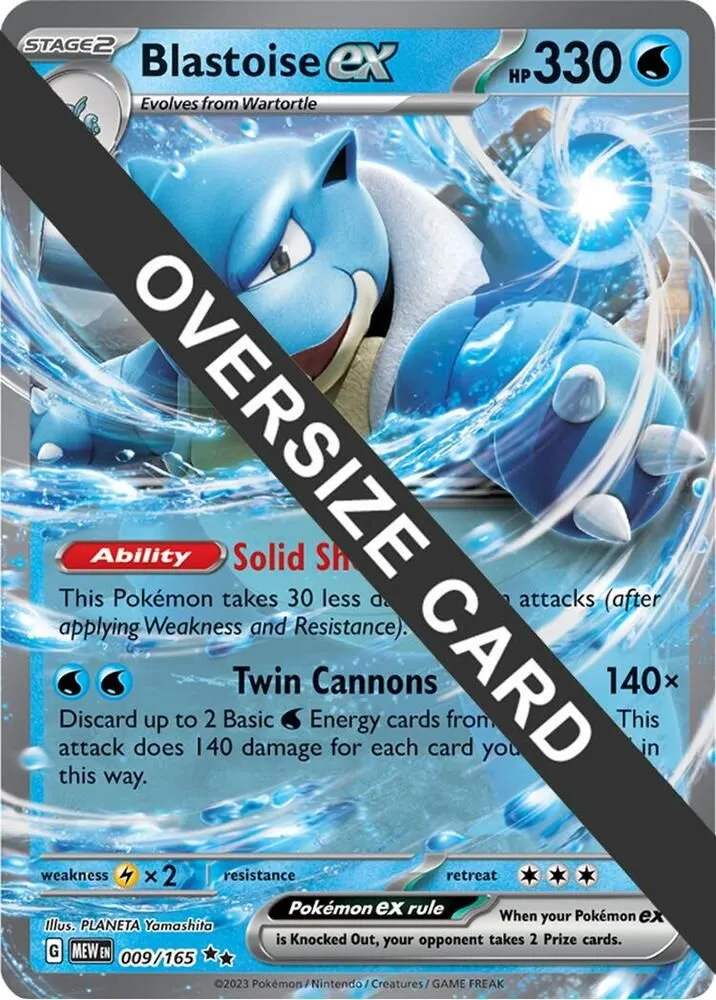 Blastoise ex — Jumbo Cards — Pokemon