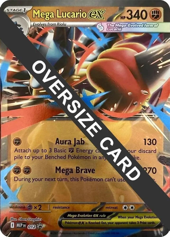 Mega Lucario ex — Jumbo Cards — Pokemon