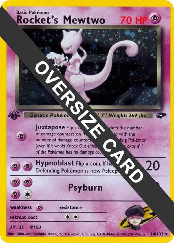 Rocket's Mewtwo — Jumbo Cards — Pokemon