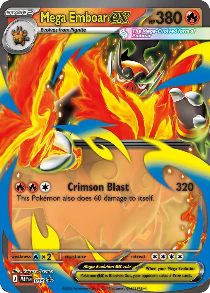 Mega Emboar ex — Jumbo Cards — Pokémon