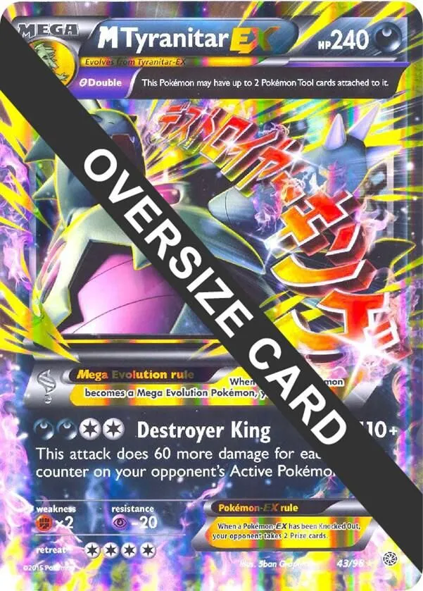 M Tyranitar EX — Jumbo Cards — Pokemon