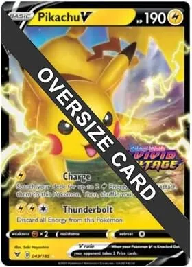 Pikachu V — Jumbo Cards — Pokemon
