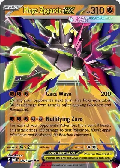 Mega Zygarde ex — Jumbo Cards — Pokemon