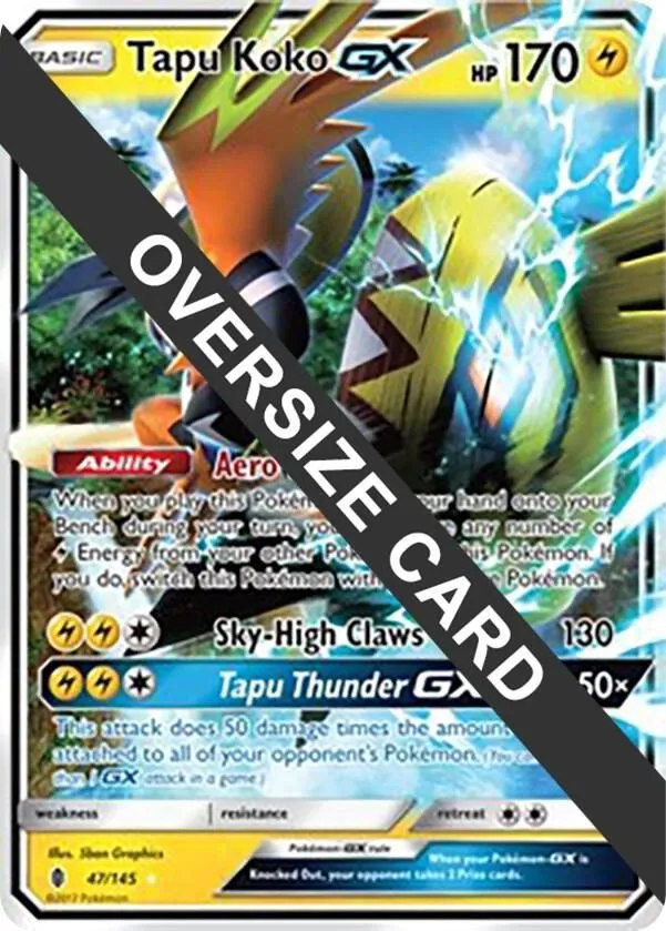 Tapu Koko GX — Jumbo Cards — Pokémon