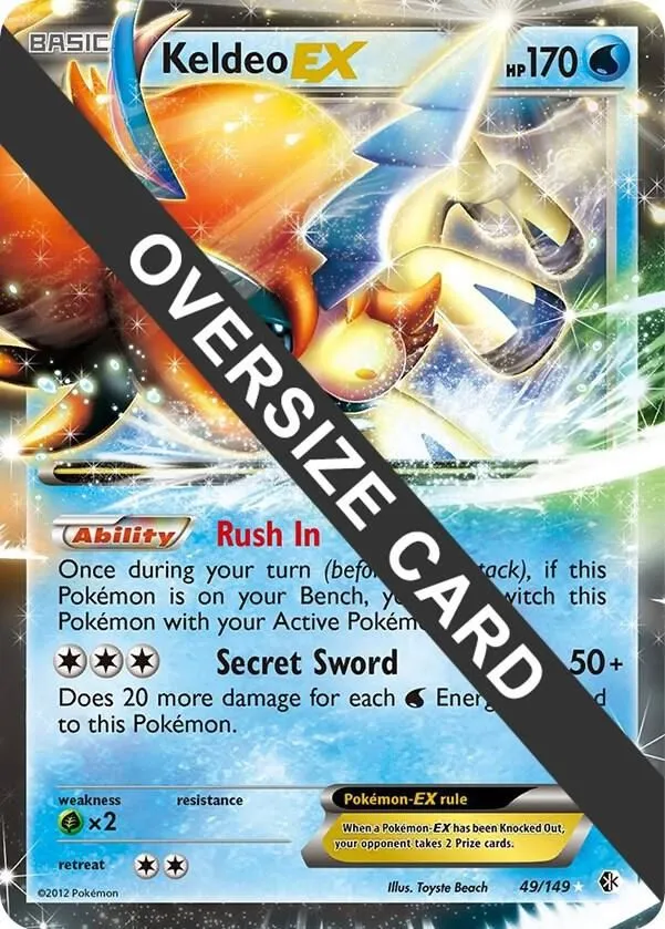 Keldeo EX — Jumbo Cards — Pokémon