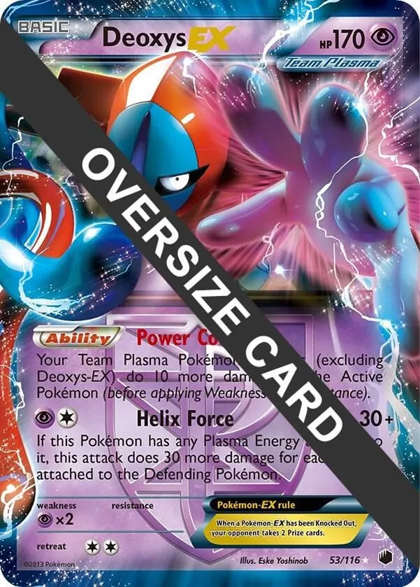 Deoxys EX — Jumbo Cards — Pokemon