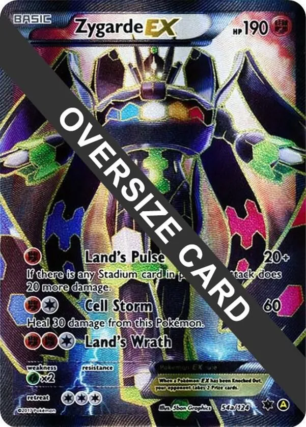 Zygarde EX - 54a/124 — Jumbo Cards — Pokemon