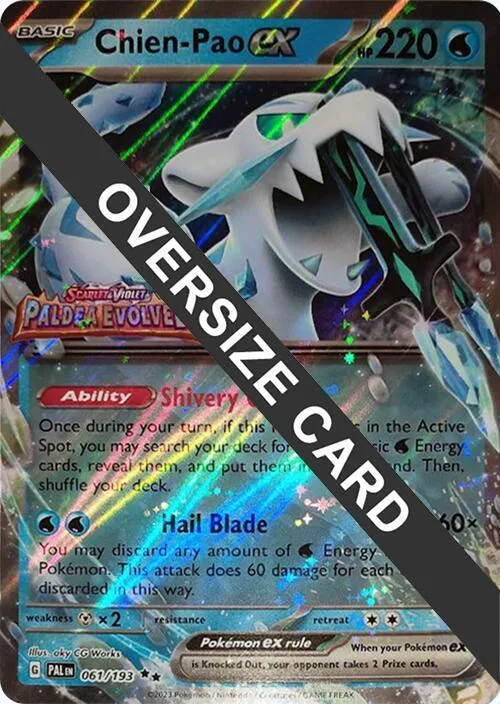 Chien-Pao ex — Jumbo Cards — Pokemon