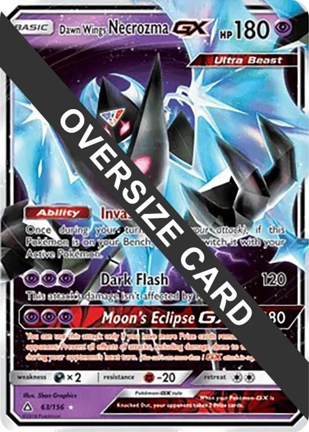 Dawn Wings Necrozma GX — Jumbo Cards — Pokemon