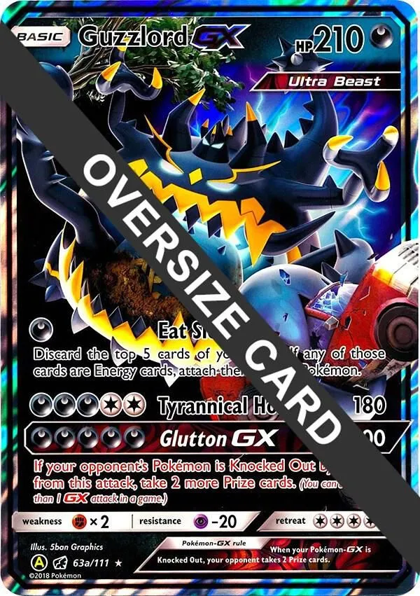 Guzzlord GX - 63a/111 — Jumbo Cards — Pokemon